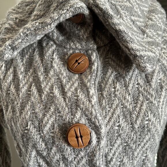 Moth | Gray and White Knit Duster with Belt Size S - Picture 2 of 11